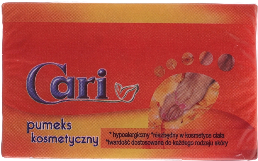 Hipoalergiczny pumeks kosmetyczny, 07321, pomarańczowy - Cari — Zdjęcie N1