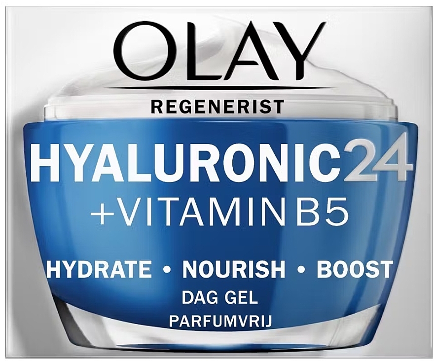 Żel do twarzy z kwasem hialuronowym i witaminą B5 - Olay Regenerist Hyaluronic24 + Vitamin B5 Day Gel — Zdjęcie N1