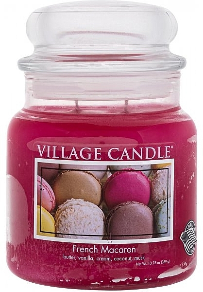 Świeca zapachowa w słoiku - Village Candle French Macaron — Zdjęcie N1