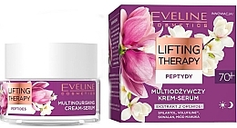 Multiodżywczy krem-serum do twarzy - Eveline Lifting Therapy Peptidy 70+  — Zdjęcie N1
