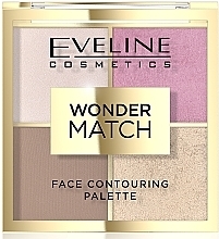 Paleta do konturowania twarzy - Eveline Cosmetics Wonder Match Face Contouring Palette — Zdjęcie N1