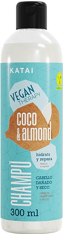 Szampon do włosów zniszczonych i suchych - Katai Vegan Therapy Coconut & Almond Cream  — Zdjęcie N1