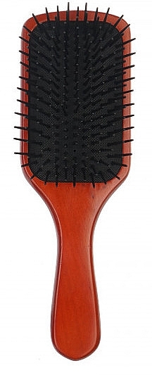 Drewniana szczotka do włosów z nylonowym włosiem, 22 cm - Disna Pharma — Zdjęcie N1