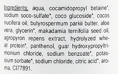 Odżywczy szampon do włosów suchych i zniszczonych Kokos + masło shea - E-Fiore — Zdjęcie N3