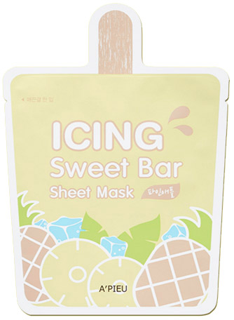 Odżywczo-kojąca maska na tkaninie do twarzy Ananas - A'pieu Icing Sweet Bar Sheet Mask — Zdjęcie N1