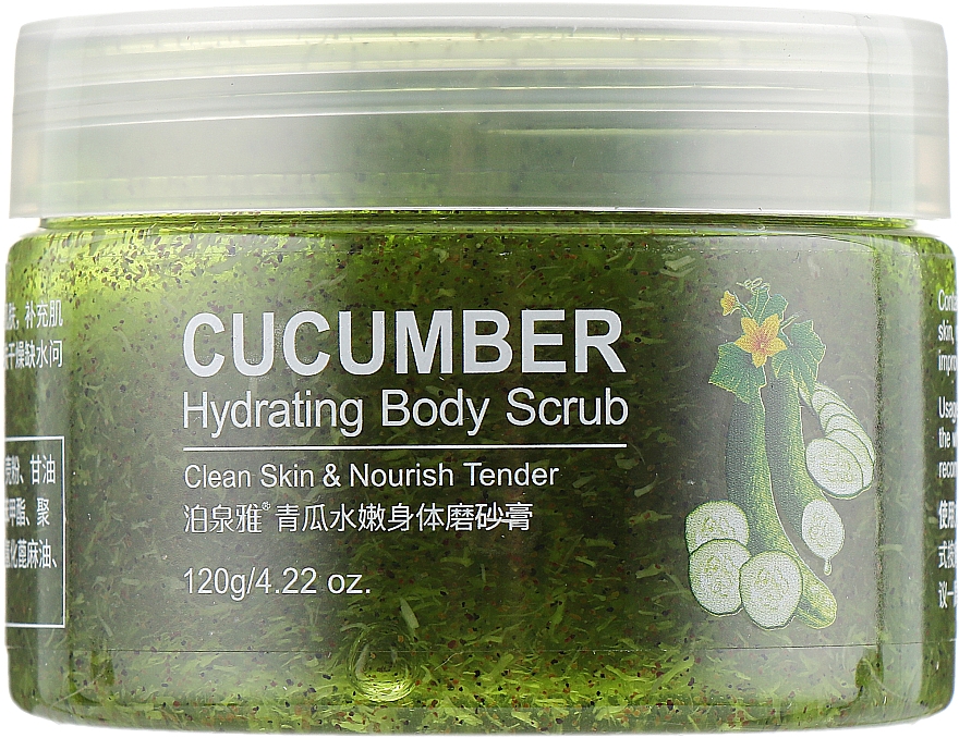 Peeling do ciała z ekstraktem z ogórka - Bioaqua Cucumber Hydrating Body Scrub — Zdjęcie N2