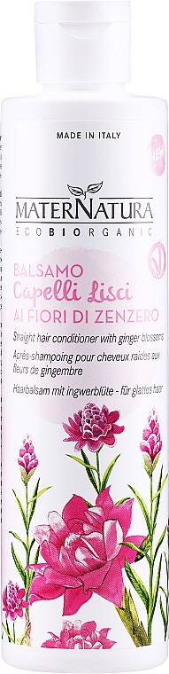 Wygładzająca odżywka do włosów z imbirem - MaterNatura Ginger Blossom Conditioner — Zdjęcie N1
