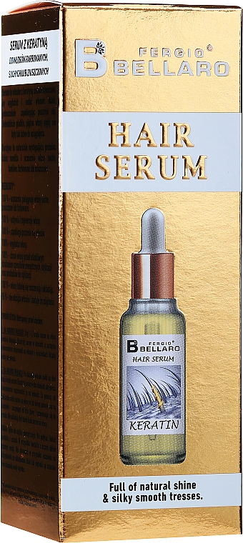 Serum z keratyną do włosów - Fergio Bellaro Hair Serum Keratin  — Zdjęcie N1