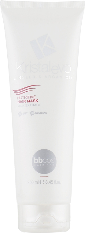Odżywcza maska do włosów z ekstraktem z mleka - Bbcos Kristal Evo Nutritive Hair Mask