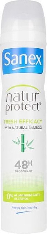 Antyperspirant z ekstraktem z bambusa - Sanex Natur Protect 0% Fresh Bamboo Deo Vapo — Zdjęcie N1