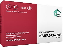 Kup Test diagnostyczny na niedobór żelaza - Lab.Home Ferri-Check