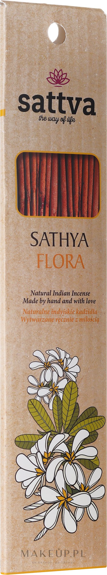 Naturalne indyjskie kadzidła Flora - Sattva Flora — Zdjęcie 15 szt.