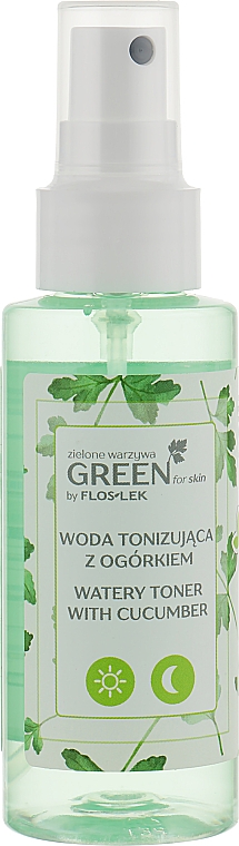 Zestaw - Floslek Green For Skin (toner/95ml + cream/50ml) — Zdjęcie N2