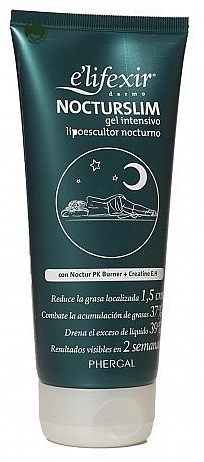 Żel do miejscowej walki ze złogami tłuszczu - E'lifexir Dermo Nocturslim Intensive Night Liposculptor Gel — Zdjęcie N1