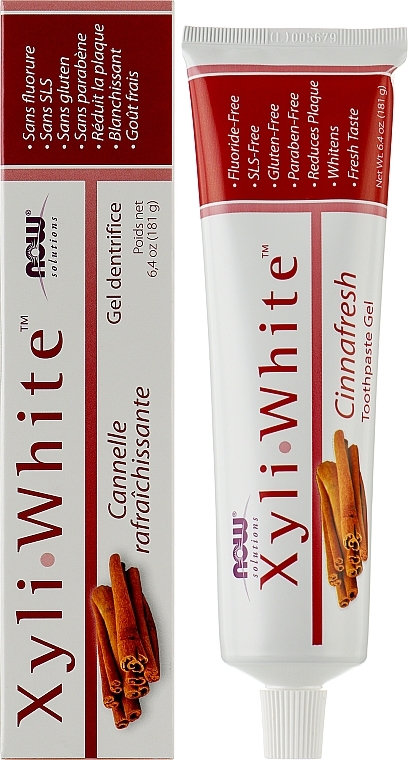Cynamonowa pasta do zębów - Now Foods XyliWhite Cinnafresh Toothpaste Gel — Zdjęcie N2