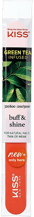 Pilnik do paznokci, F 710 - Kiss Green Tea Infused — Zdjęcie N1