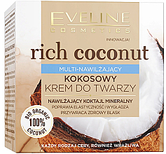 Kup PRZECENA! Multi-nawilżający kokosowy krem do twarzy - Eveline Cosmetics Rich Coconut Face Cream *