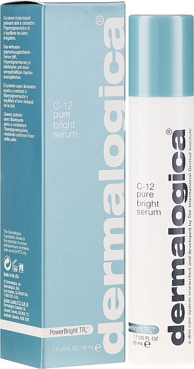 Silnie rozświetlające serum do twarzy likwidujące przebarwienia - Dermalogica Powerbright TRX C-12 Pure Bright Serum — Zdjęcie N1