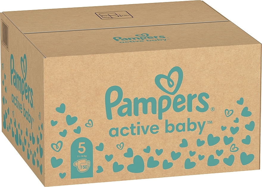 Pampers Active Baby, 5 pieluszek (11-16 kg), 150 szt. - Pampers — Zdjęcie N8