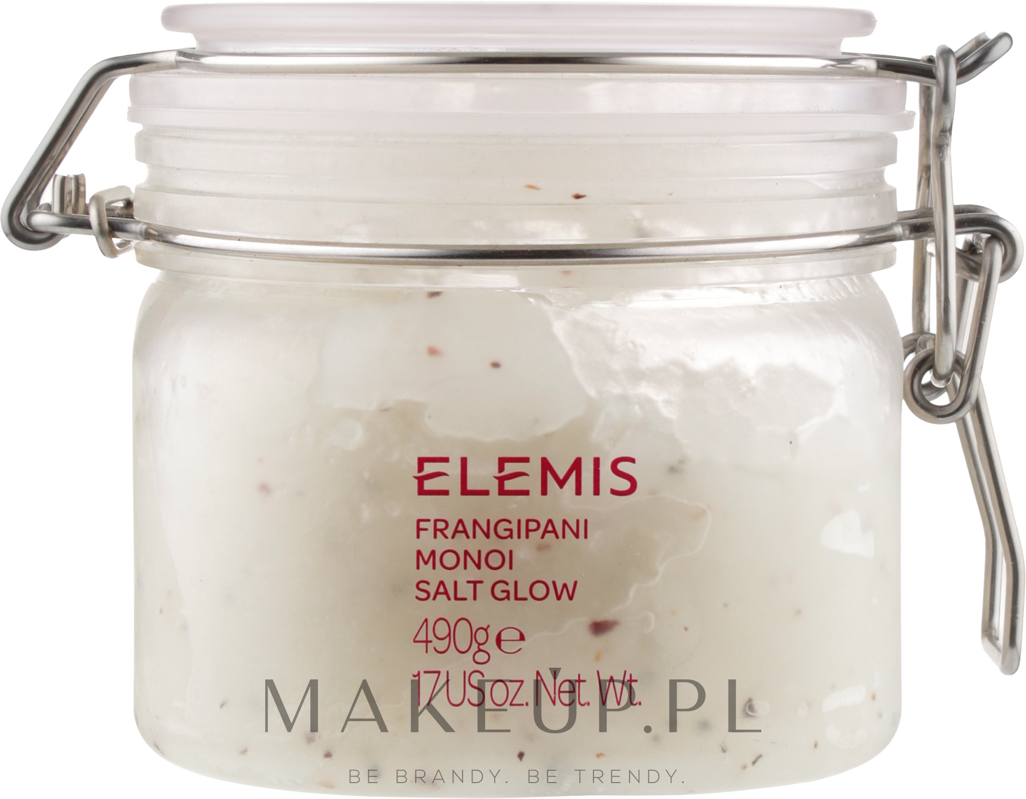 Peeling solny do ciała z plumerią i olejem monoi - Elemis Frangipani Salt Glow — Zdjęcie 490 g
