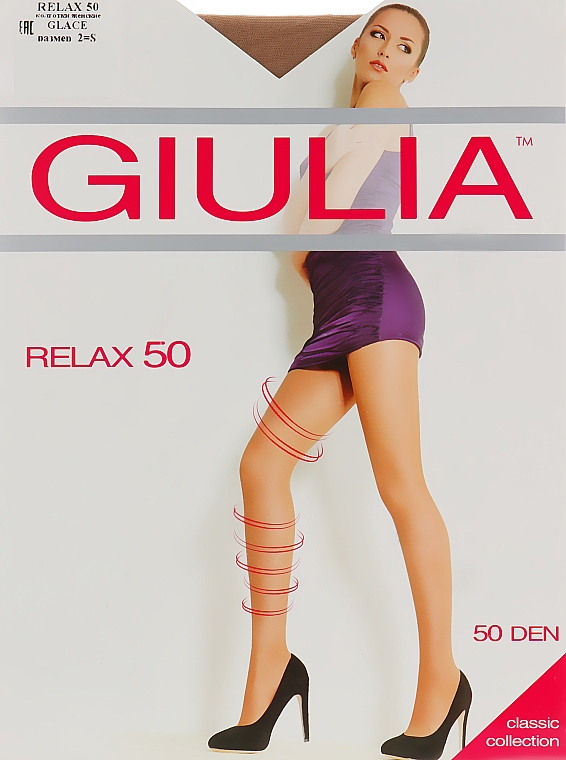 Rajstopy Relax 50 DEN, glace - Giulia — Zdjęcie N1