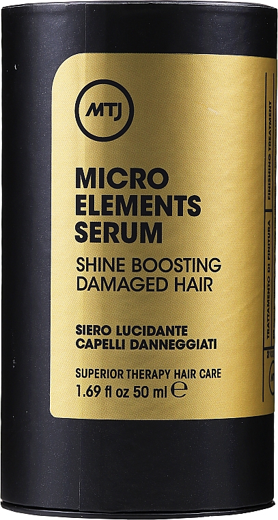 Regenerujące serum w sprayu do włosów - MTJ Cosmetics Superior Therapy Microelements Shine Boosting Serum — Zdjęcie N2