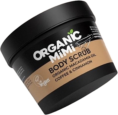 Peeling do ciała Kawa i cynamon - Organic Mimi Body Scrub Coffee & Cinnamon — Zdjęcie N1