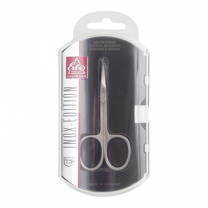 Nożyczki do skórek 81080, 9 cm - Erbe Solingen Inox-Edition Cuticle Scissors — Zdjęcie N2