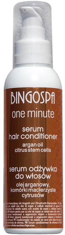 Serum-odżywka do włosów z olejem arganowym i komórkami macierzystymi cytrusów - BingoSpa Serum-Conditioner Argan Oil — Zdjęcie N1
