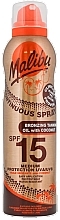 Olejek do opalania w sprayu - Malibu Continuous Bronzing Tanning Oil Coconut SPF 15 — Zdjęcie N1