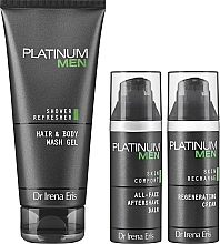 Zestaw - Dr Irena Eris Platinum Men (aftershave balm/50ml + f/cr/50ml + wash gel/200ml) — Zdjęcie N2