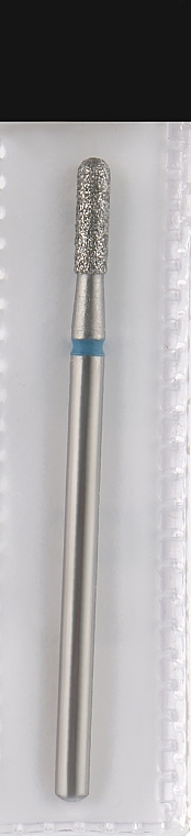 Frez diamentowy 2,3 mm, L-8 mm, zaokrąglony, niebieski - Head The Beauty Tools — Zdjęcie N1