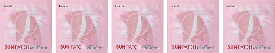 Nawilżające plastry chroniące przed szkodliwym promieniowaniem UV - Heimish Watermelon Outdoor Soothing Sun Patch  — Zdjęcie N3