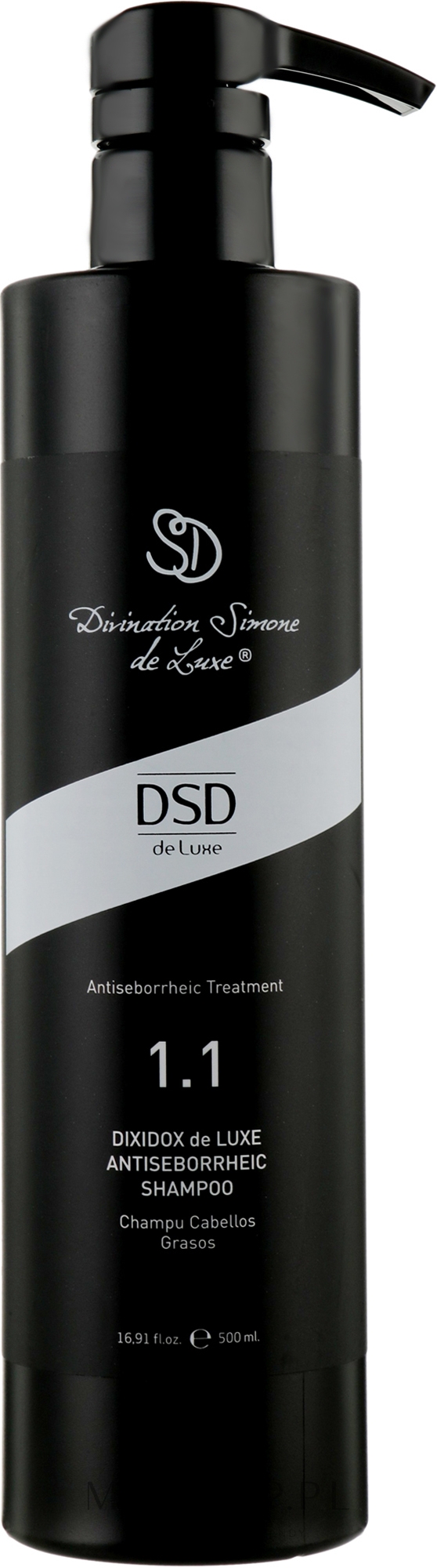 Przeciwłojotokowy szampon N 1.1 - Simone DSD De Luxe Dixidox DeLuxe Antiseborrheic Shampoo — Zdjęcie 500 ml