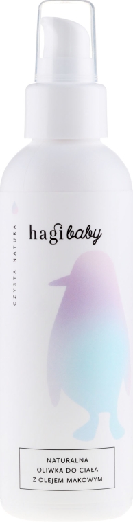 Naturalna oliwka do ciała z olejem makowym - Hagi Baby Oil — Zdjęcie N2
