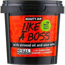 Kup PRZECENA! Energizujący szampon-żel pod prysznic 2 w 1 dla mężczyzn Like A Boss - Beauty Jar 2 in 1 Energizing Shower & Shampoo *