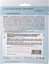 Płat kolagenowy z ekstraktem z pereł - Beauty Face Collagen Facial Treatment — Zdjęcie N3
