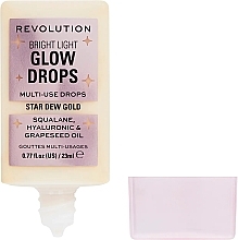 Rozświetlacz w płynie do twarzy - Makeup Revolution Bright Light Glow Drops — Zdjęcie N2