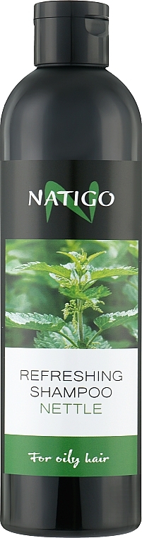 Odświeżający szampon do włosów przetłuszczających się Pokrzywa - Natigo Refreshing Shampoo — Zdjęcie N2