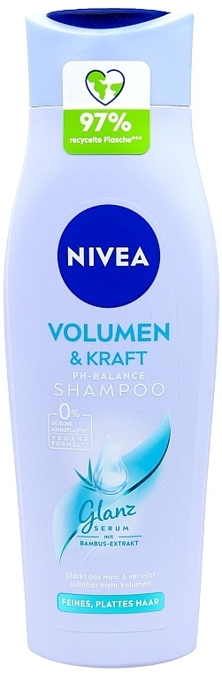 Szampon do włosów zwiększający objętość - NIVEA Volumen & Kraft Shampoo  — Zdjęcie N1