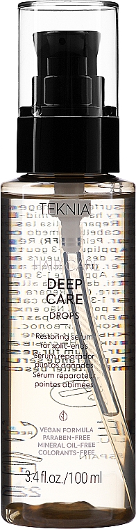 Regenerujące serum na rozdwajające się końcówki - Lakmé Teknia Deep Care Drops — Zdjęcie N1