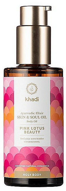 Odmładzający olejek do ciała - Khadi Ayurvedic Elixir Skin & Soul Oil Pink Lotus Beauty — Zdjęcie N1