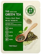 Kup PRZECENA! Łagodząca maseczka do twarzy Zielona herbata - Tony Moly The Chok Chok Green Tea Watery Mask Sheet *