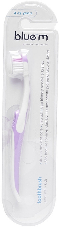 Ultramiękka szczoteczka do zębów dla dzieci, liliowa - Bluem Ultra Soft Toothbrush — Zdjęcie N1