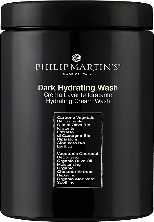 Nawilżający krem oczyszczający do suchej skóry głowy - Philip Martin's Dark Hydrating Wash Cream  — Zdjęcie N1