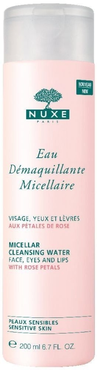 Woda micelarna do demakijażu z płatkami róży - Nuxe Micellar Cleansing Water With Rose Petals — Zdjęcie N1