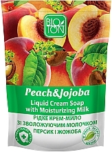 Kup Kremowe mydło w płynie Brzoskwinia i jojoba - Bioton Cosmetics Active Fruits "Peach & Jojoba" Soap (uzupełnienie)