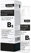 Fluid witaminowy B3 do okolic oczu - Olival Vitamin Fluid B3 For Eye Area — Zdjęcie N1