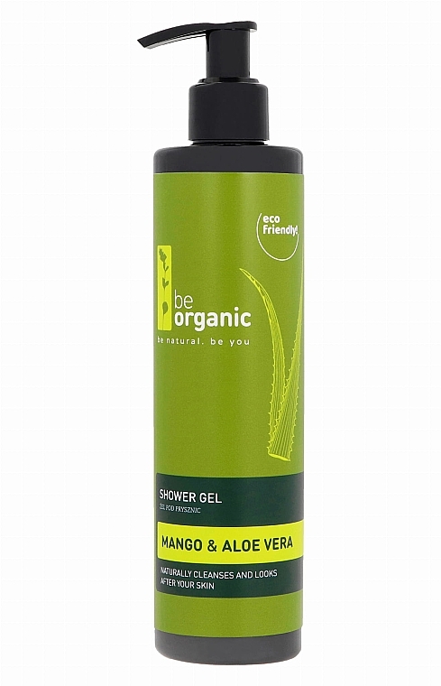 Żel pod prysznic Mango i aloes, z dozownikiem - Be Organic Body Wash Mango & Aloe — Zdjęcie N1