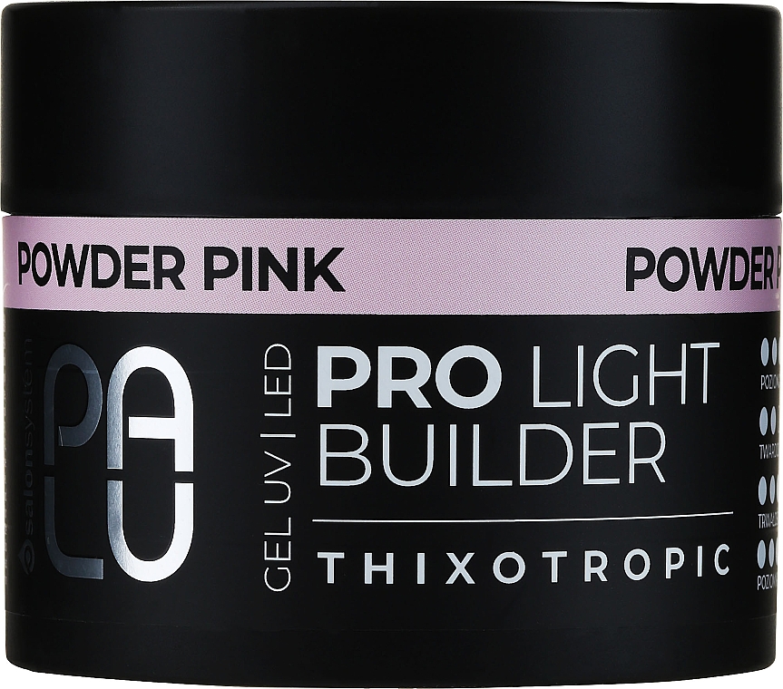Żel budujący - Palu Pro Light Builder Gel Powder Pink — Zdjęcie N1
